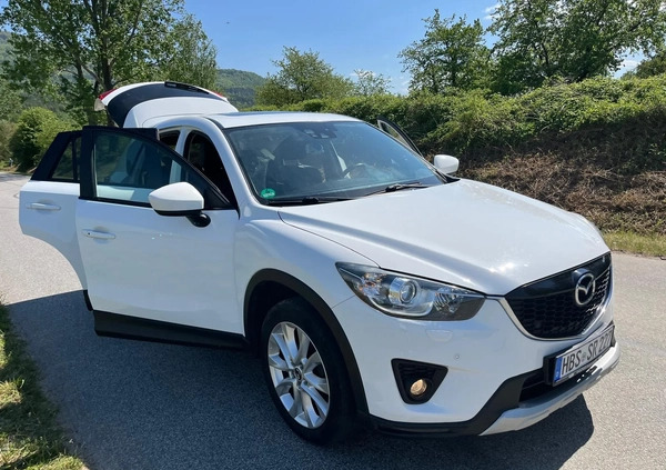 Mazda CX-5 cena 39999 przebieg: 155000, rok produkcji 2014 z Biała małe 742